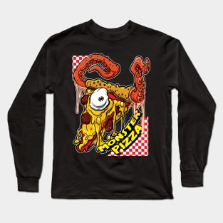 Monster Pizza Cyclops with tentacles Long Sleeve T-Shirt